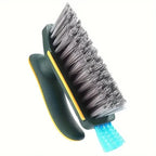 Tile Brush | V-Shaped Bristles & Built-In Scraper