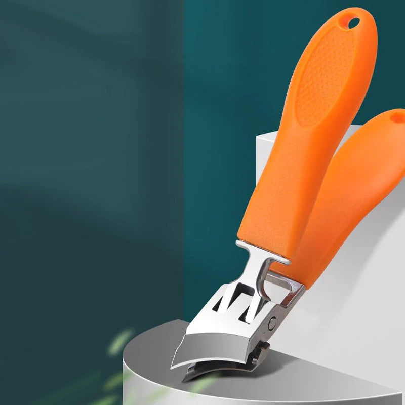 Toenail Clipper | Angled Steel Blades & Anti-Splatter