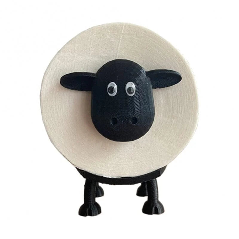 Toilet Paper Holder | Resin Sheep Design & Freestanding | Holds Up To 7 Rolls
