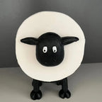 Toilet Paper Holder | Resin Sheep Design & Freestanding | Holds Up To 7 Rolls