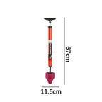 Toilet Plunger | Air-Powered 120psi & Interchangeable Heads