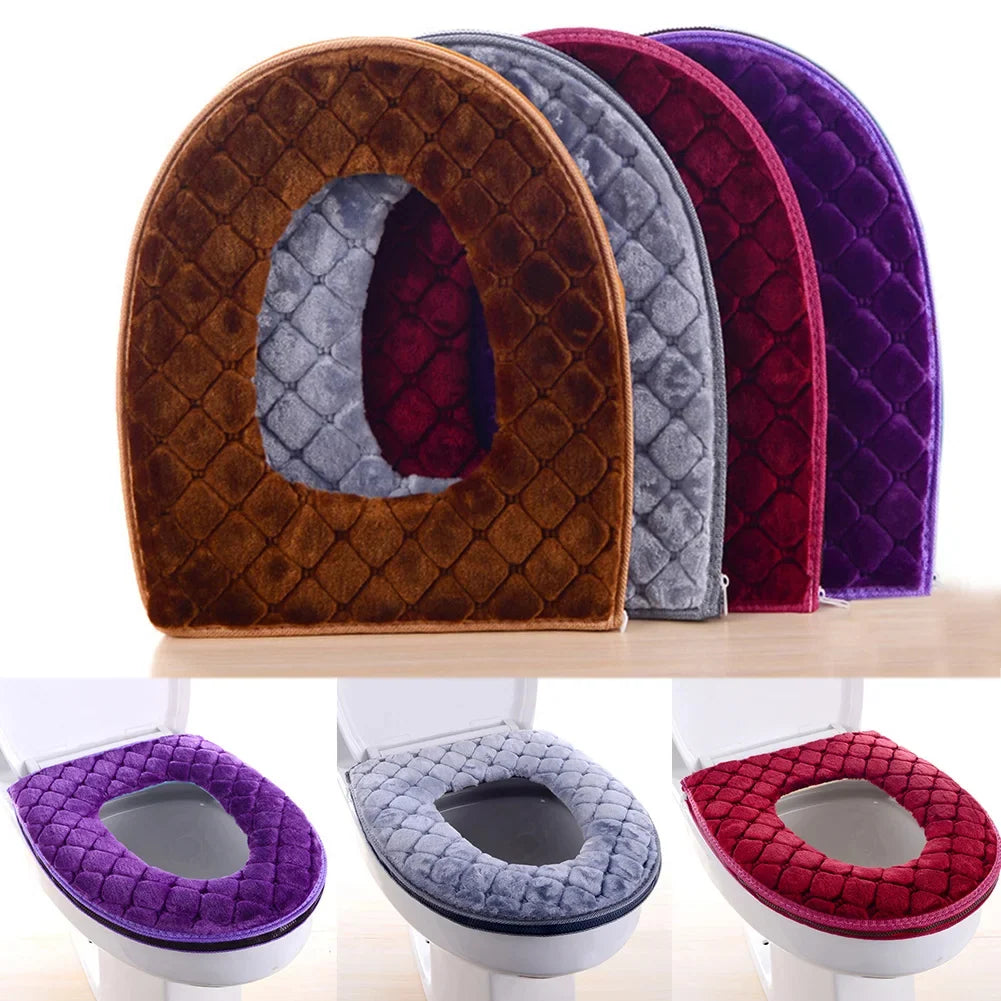 Toilet Seat Cushion | Plush & Washable | Universal Fit