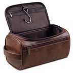 Toiletry Bag | Premium Leather Water-Repellent & Organizer Pockets | 25 x 13 x 13 cm