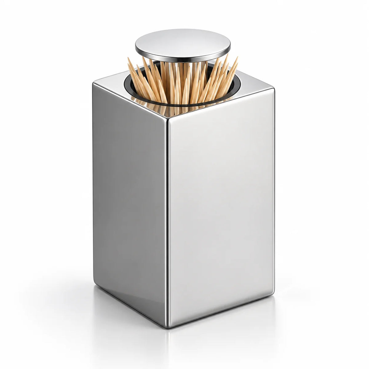 Toothpick Dispenser | Push-Button & Dust-Free