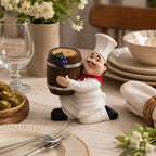 Toothpick Holder | Resin Chef & Wine Barrel Figurine