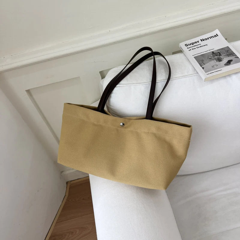 Tote Bag | Durable Canvas, Spacious & Contrasting Handles