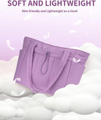 Tote Bag | Quilted Puffer & Tumbler Pocket | Fits 15.6" Laptop