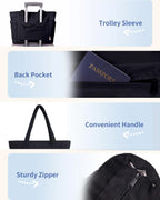 Tote Bag | Quilted Puffer & Tumbler Pocket | Fits 15.6" Laptop