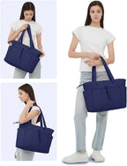 Tote Bag | Quilted Puffer & Tumbler Pocket | Fits 15.6" Laptop