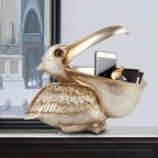 Toucan Storage Sculpture | Decorative Resin | Open Beak Storage Bowl