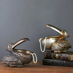 Toucan Storage Sculpture | Decorative Resin | Open Beak Storage Bowl