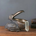 Toucan Storage Sculpture | Decorative Resin | Open Beak Storage Bowl