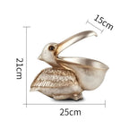 Toucan Storage Sculpture | Decorative Resin | Open Beak Storage Bowl