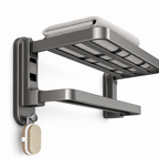 Towel Holder | Drill-Free Suction Cup Mount | Foldable