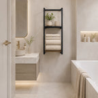 Towel Ladder | Wall-Mounted Rust-Resistant Metal | 2-Tier