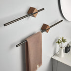 Towel Rack | Stainless Steel & Wood Wall-Mounted | 40 Or 50 Cm