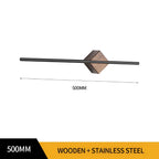 Towel Rack | Stainless Steel & Wood Wall-Mounted | 40 Or 50 Cm