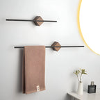 Towel Rack | Stainless Steel & Wood Wall-Mounted | 40 Or 50 Cm