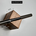 Towel Rack | Stainless Steel & Wood Wall-Mounted | 40 Or 50 Cm