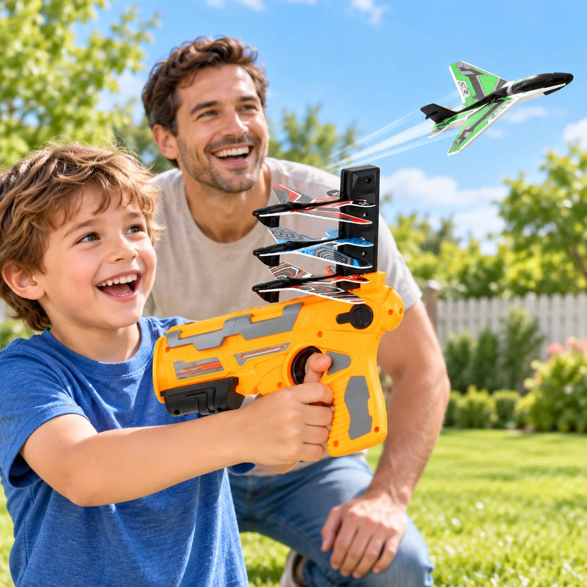 Toy Airplane Shooter | Handheld Foam & Battery-Free