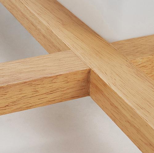 Traditional Japanese Wood Acrylic Square Tatami LED Ceiling Lamp for Bedroom