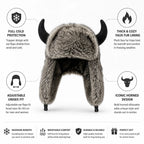 Trapper Hat | Faux Fur-Lined & Adjustable Ear Flaps