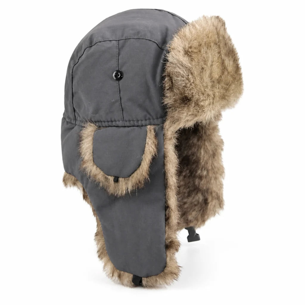 Trapper Hat | Windproof & Water-Repellent Faux-Fur Lined