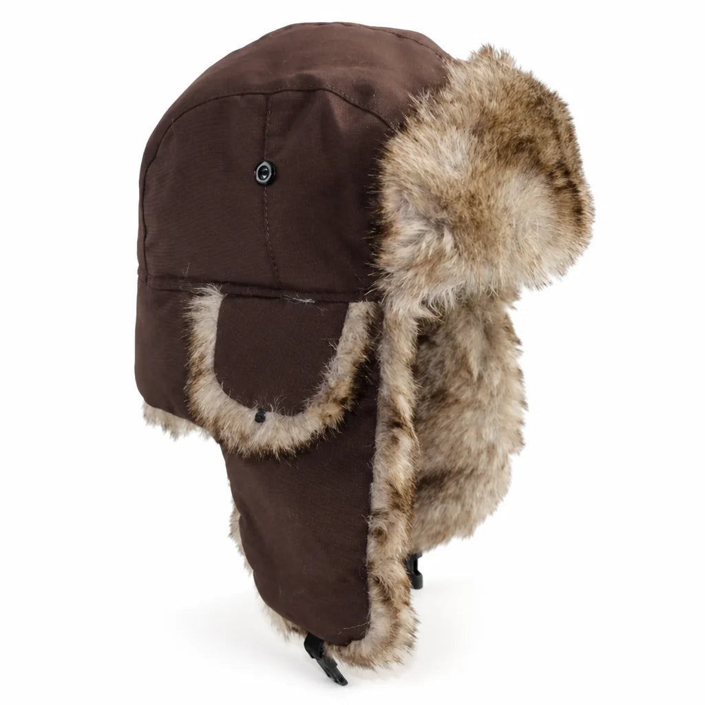Trapper Hat | Windproof & Water-Repellent Faux-Fur Lined