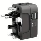 Travel Adapter | Dual USB & 110/220V | American Plug
