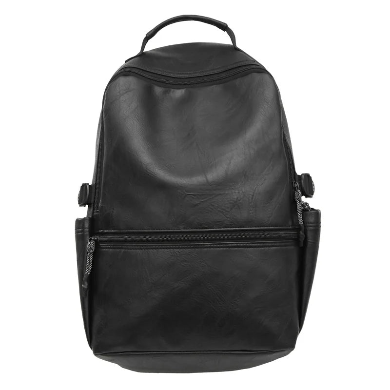 Travel Backpack | Water-Resistant Leather & Multiple Compartments | Fits 15-Inch Laptop