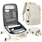 Travel Backpack | Waterproof Nylon, Anti-Theft & USB Charging | 35L Carry-On Friendly