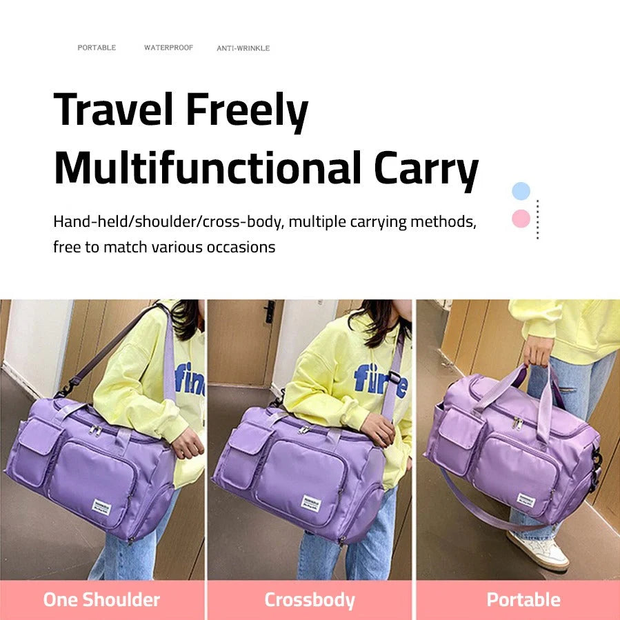 Travel Duffle Bag | Waterproof Oxford & Multi-Pocket
