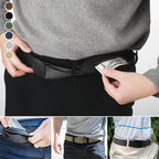 Travel Money Belt | Hidden Zipper Pocket & Anti-Slip Metal Buckle