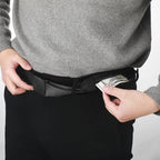 Travel Money Belt | Hidden Zipper Pocket & Anti-Slip Metal Buckle