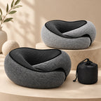 Travel Neck Pillow | Memory Foam & Closed-Front Support