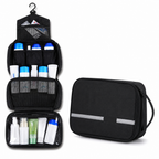 Travel Toiletry Bag with Zippered Opening