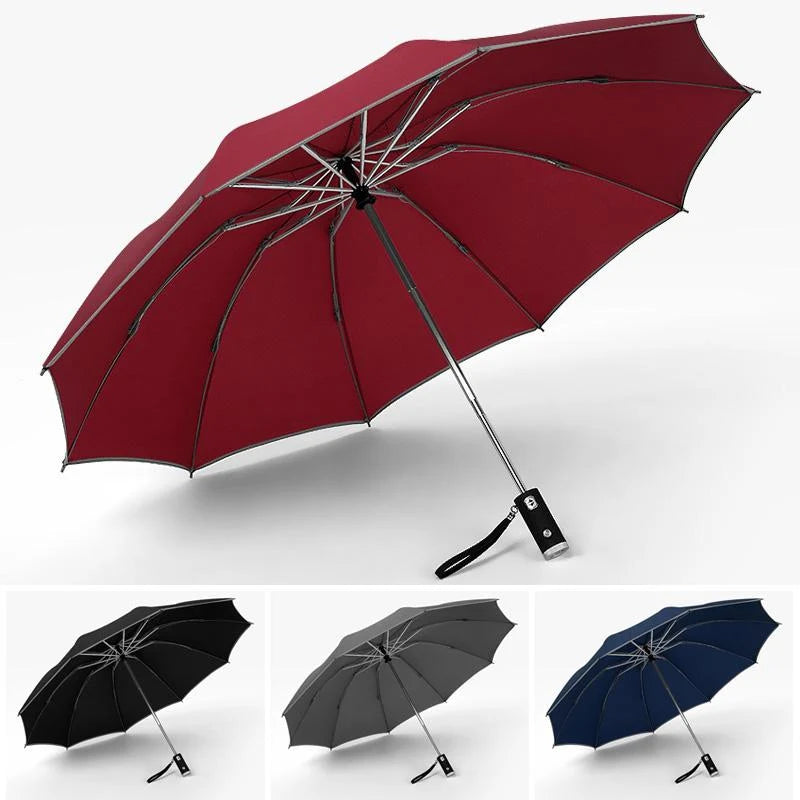 Travel Umbrella | Automatic Reverse & LED Light | 105 cm Coverage