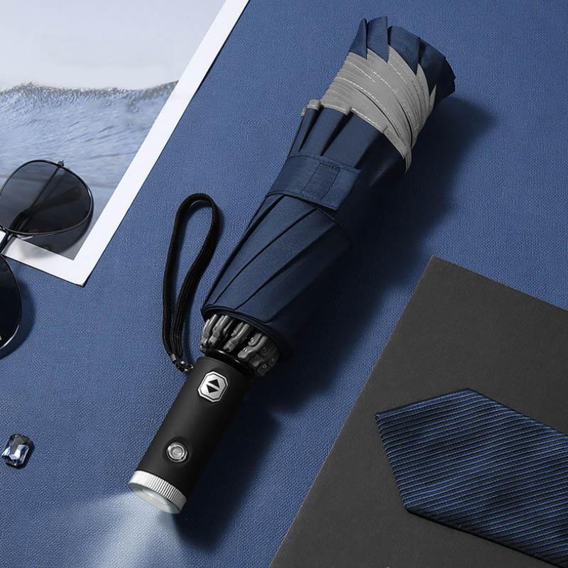 Travel Umbrella | Automatic Reverse & LED Light | 105 cm Coverage