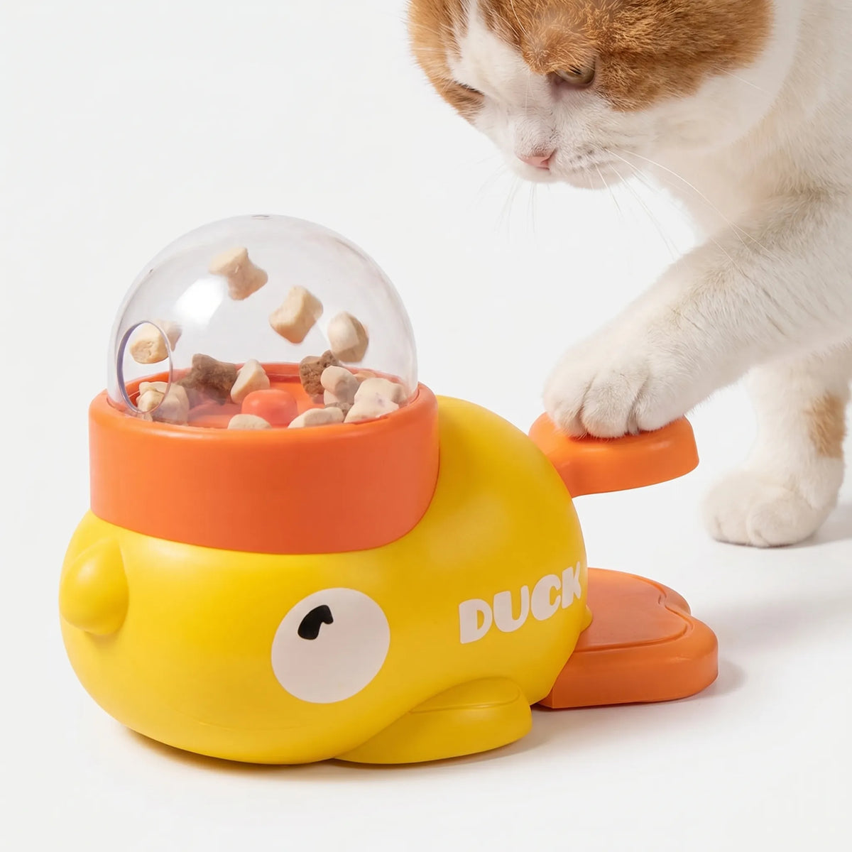 Treat Dispenser | Duck-Shaped Interactive & Transparent Dome
