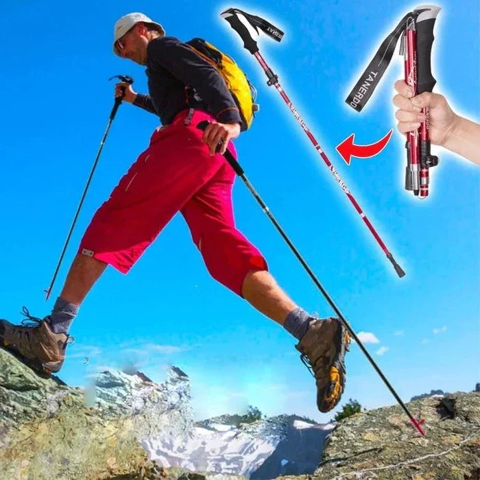 Trekking Pole | Adjustable Telescopic & Lightweight Aluminum | Single Pole