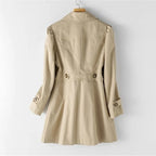 Trench Coat | Long Silhouette, Adjustable Belt & Functional Pockets