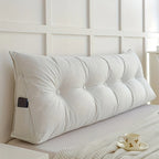 Triangle Back Pillow | Ergonomic Support & Breathable Linen Cover