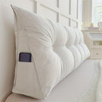 Triangle Back Pillow | Ergonomic Support & Breathable Linen Cover