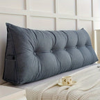 Triangle Back Pillow | Ergonomic Support & Breathable Linen Cover