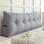 Triangle Back Pillow | Ergonomic Support & Breathable Linen Cover