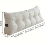 Triangle Back Pillow | Ergonomic Support & Breathable Linen Cover