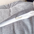 Triangle Back Pillow | Ergonomic Support & Breathable Linen Cover