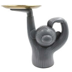 Trinket Tray | Handmade Resin Monkey & Wrought-Iron Base