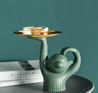 Trinket Tray | Handmade Resin Monkey & Wrought-Iron Base
