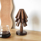 Trivet | Foldable Walnut Star Design & Heat-Resistant